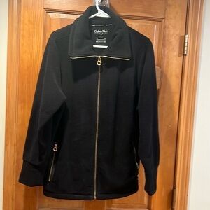 CALVIN Klein performance black 1x fleece zip up jacket